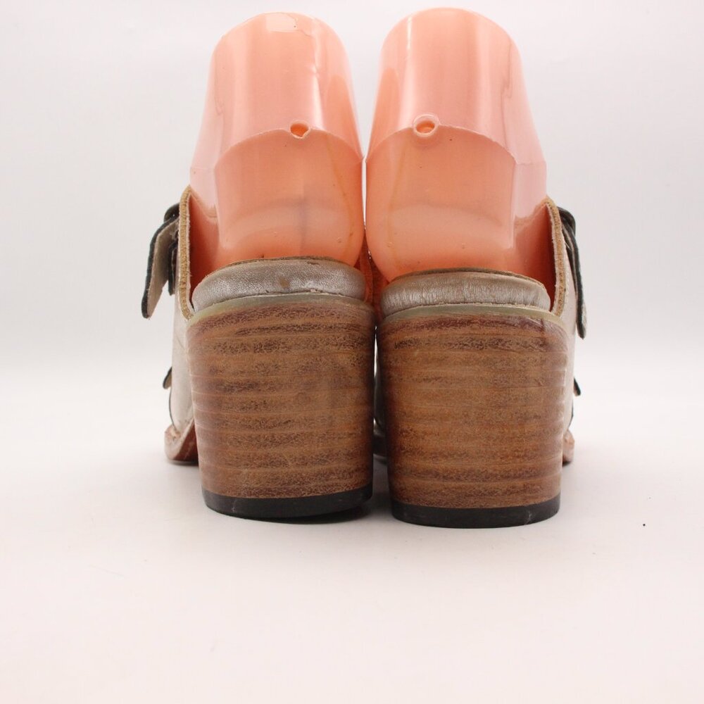 Freebird by Steven Caprice Women’s Size US 6 Gray Leather Block Heel Sandals - Picture 5 of 10